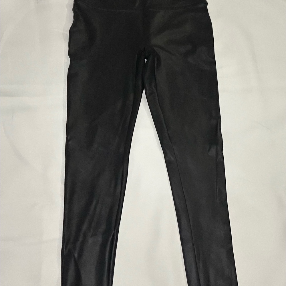 SPANX Black Faux Leather Leggings